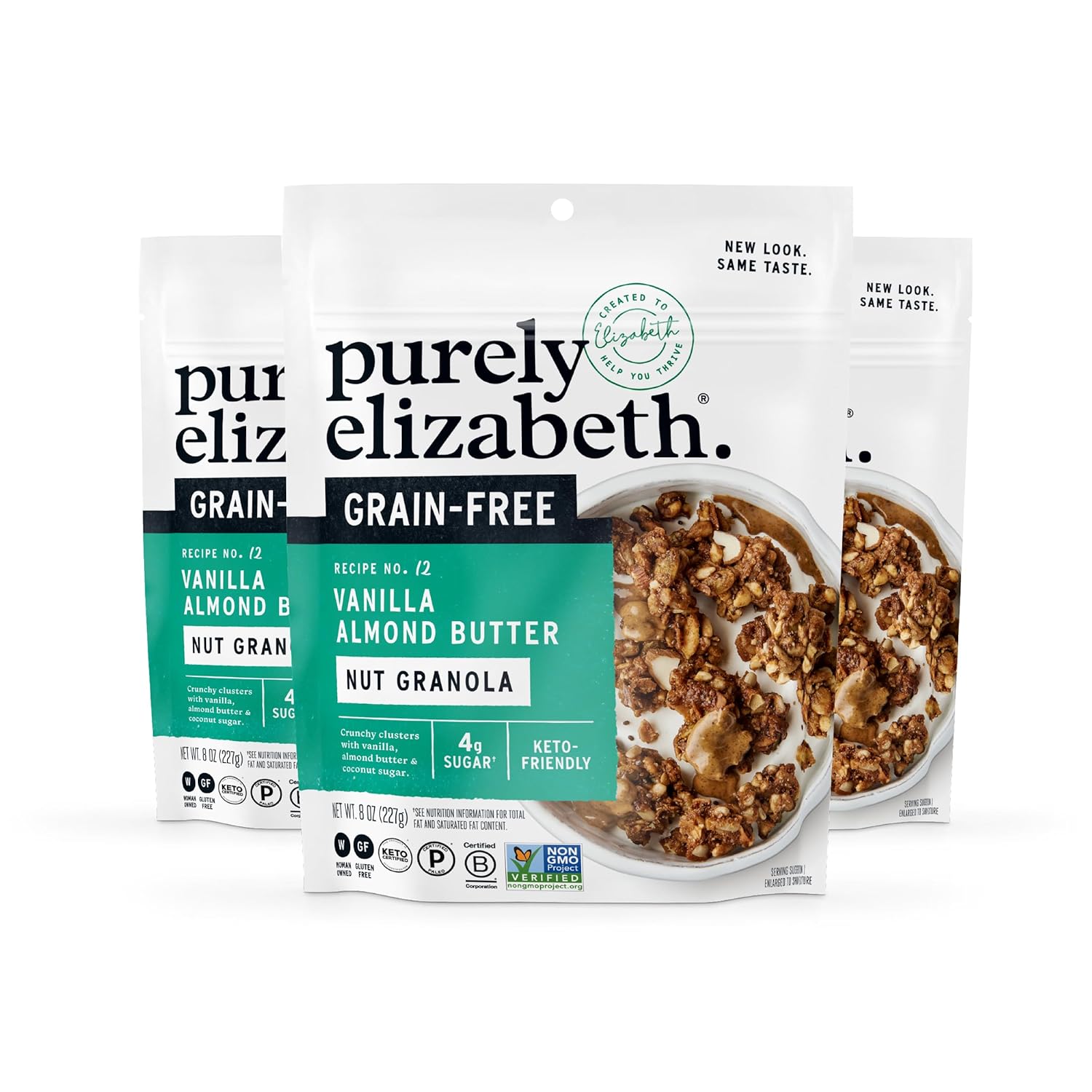 Purely_Elizabeth,_Vanilla_Almond_Butter,_Keto_Granola_with_MCT_Oil,_Grain-Free_(3_Ct,_8oz_Bags)