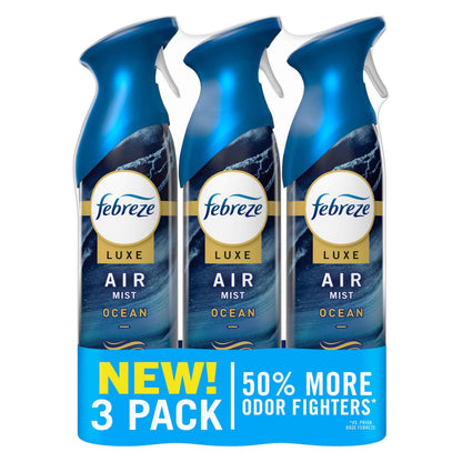 Febreze Air Mist, Air Freshener Spray, Odor Fighting Room Spray, Deodorizer for Home Bathroom Kitchen Office Apartment Dorm Room Classroom