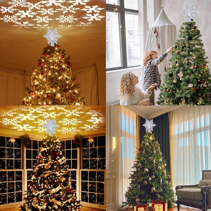 Christmas_Tree_Toppers_Lighted_with_6_Projection_Modes,_Christmas_Snowflake_Tree_Topper_with_Built-in_LED_Rotating_Lights,_Silver_3D_Glitter_Projection_for_Xmas_Party_Holiday_Decorations