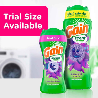Gain In-Wash Laundry Scent Booster Beads, Moonlight Breeze Scent, Fresh Extender + Odor Protection