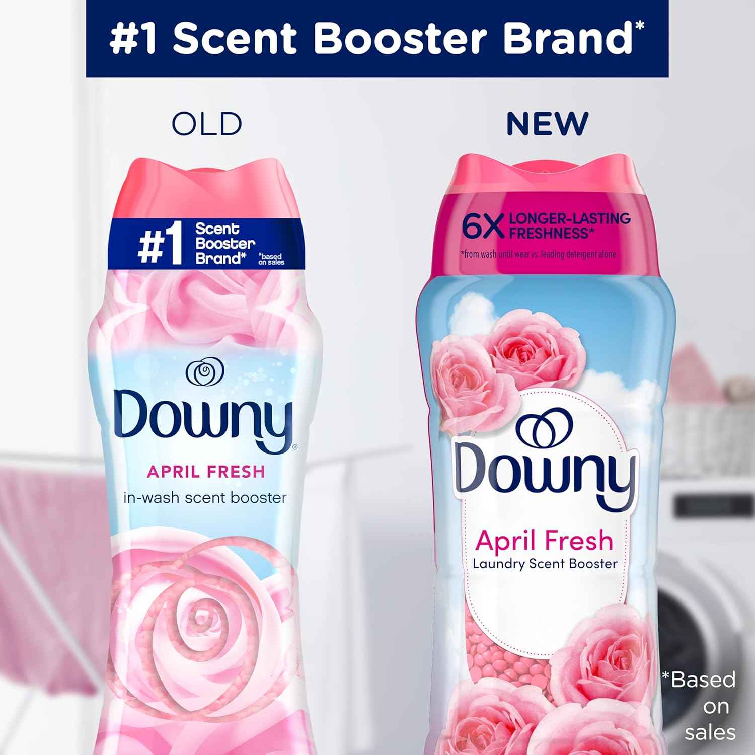 Downy April Fresh In-Wash Laundry Scent Booster Beads, 13.4 oz, laundry scent beads, Long-lasting Freshness
