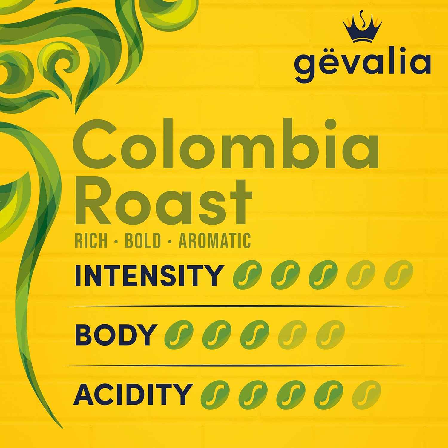 Gevalia Colombia Medium Roast K-Cup Coffee Pods, 22 ct Box