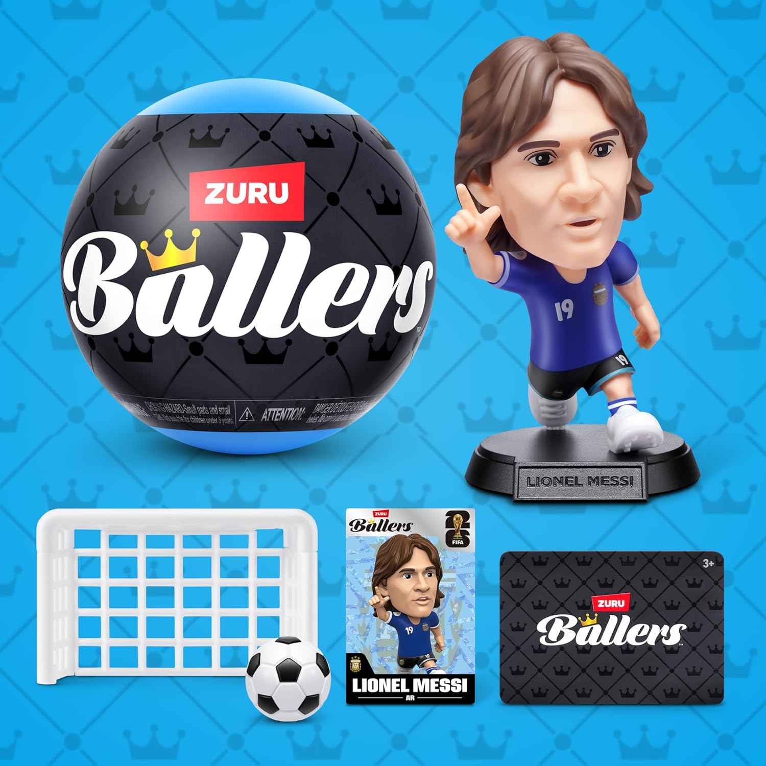 FIFA World Cup 2026™ Ballers Series 1 2 Pack by ZURU – Official Licensed Product Surprise Unboxing Soccer Collectible Sports Toy for Boys, Ages 3+