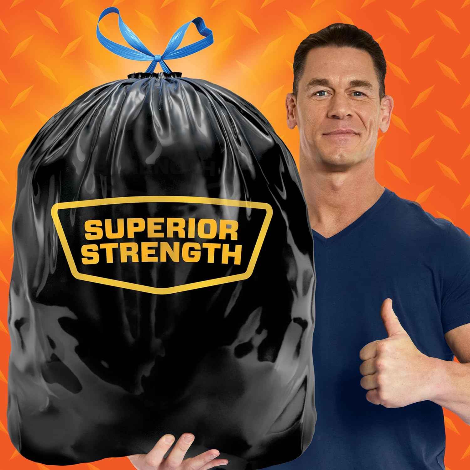 Hefty Strong Large Trash Bags, Black, 30 Gallon