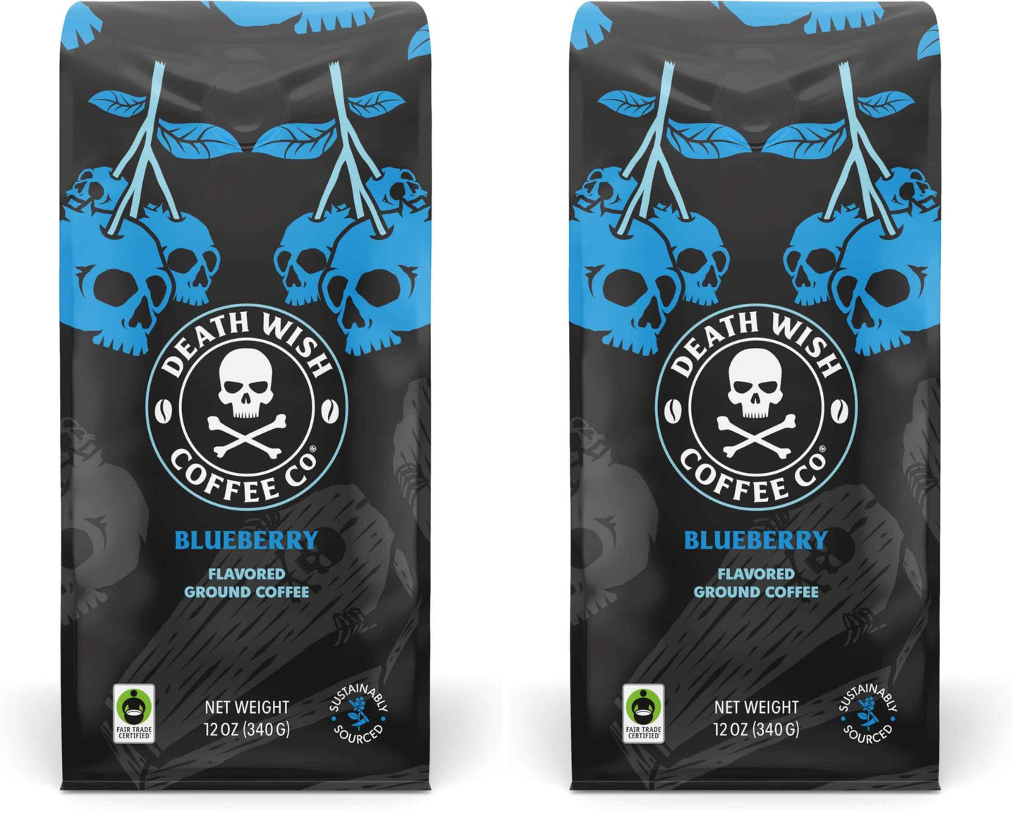 Death Wish Coffee, Organic and Fair Trade Ground Coffee, 16 oz