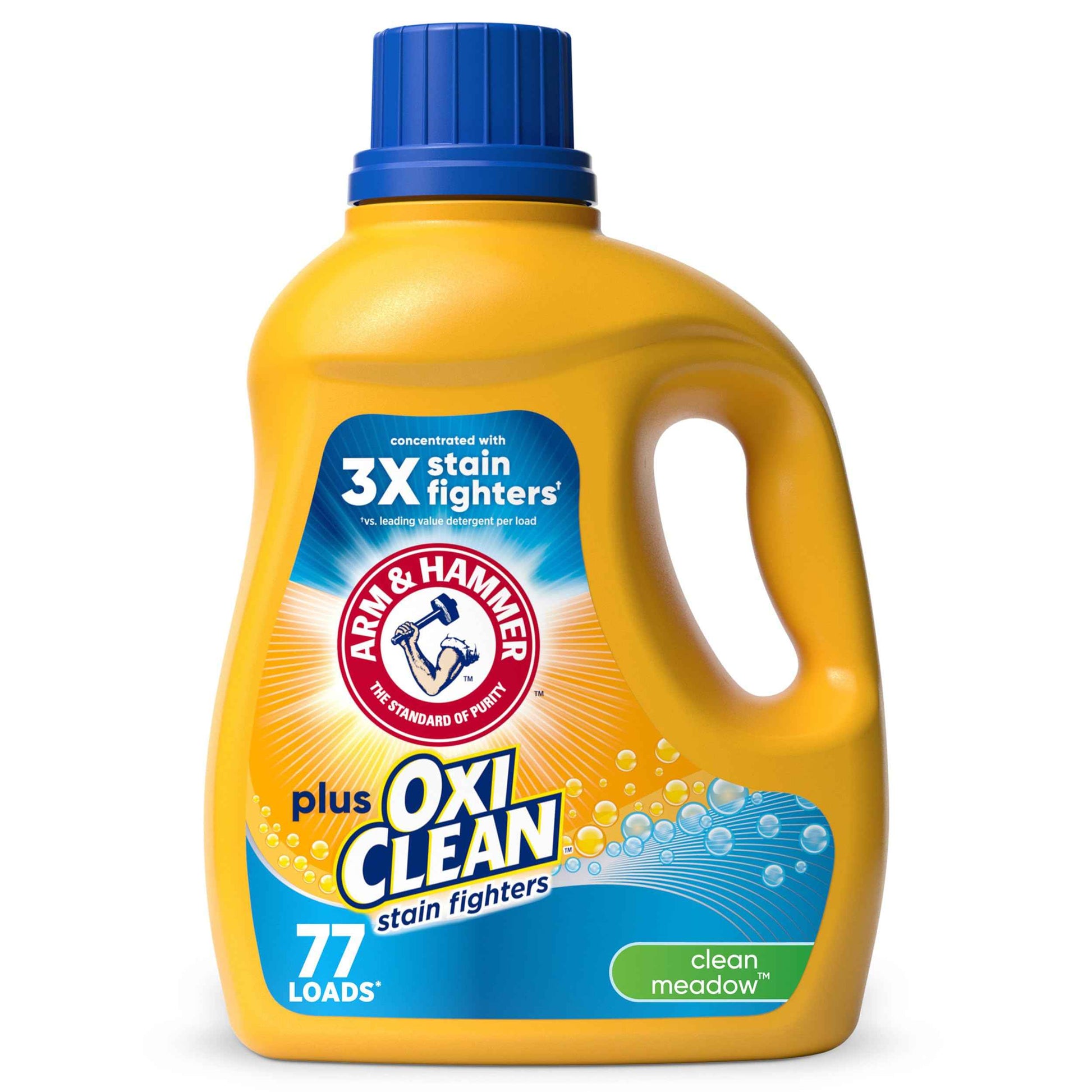 ARM & HAMMER Plus OxiClean Ultra Stain Fighters Liquid Laundry Detergent, Stain Remover for Clothes