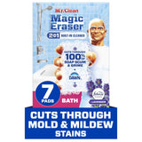 Mr. Clean Magic Eraser Sponge, Bathroom, Shower, Tub Cleaner, Soap Scum Remover, Bathroom Cleaning Supplies, Dawn Cleaning Power with Lavender Scent, Shower & Tub