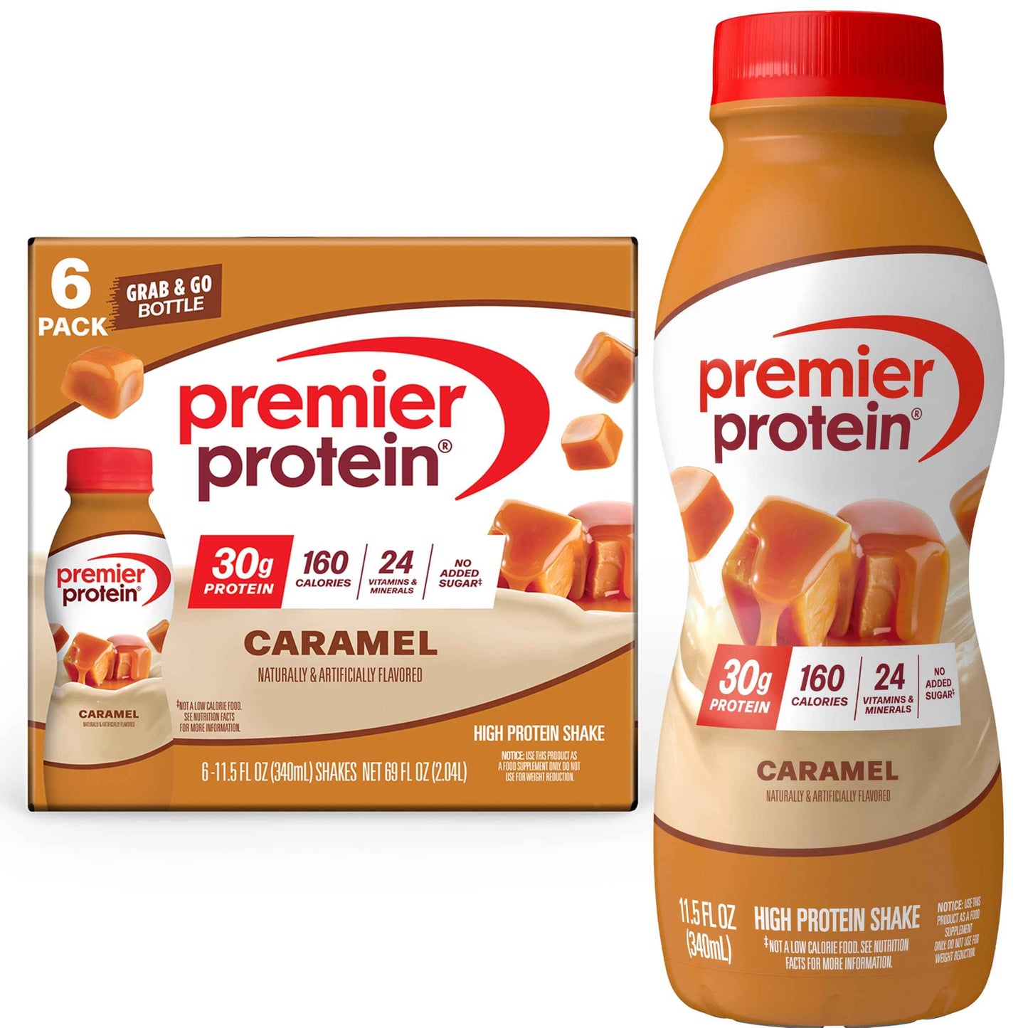 Premier Protein Shake, 30g Protein, No Added Sugar, 24 Vitamins & Minerals to Support Immune Health, 11.5 fl oz