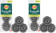 Stainless Steel - 3 Scrubbers (Pack of 2)