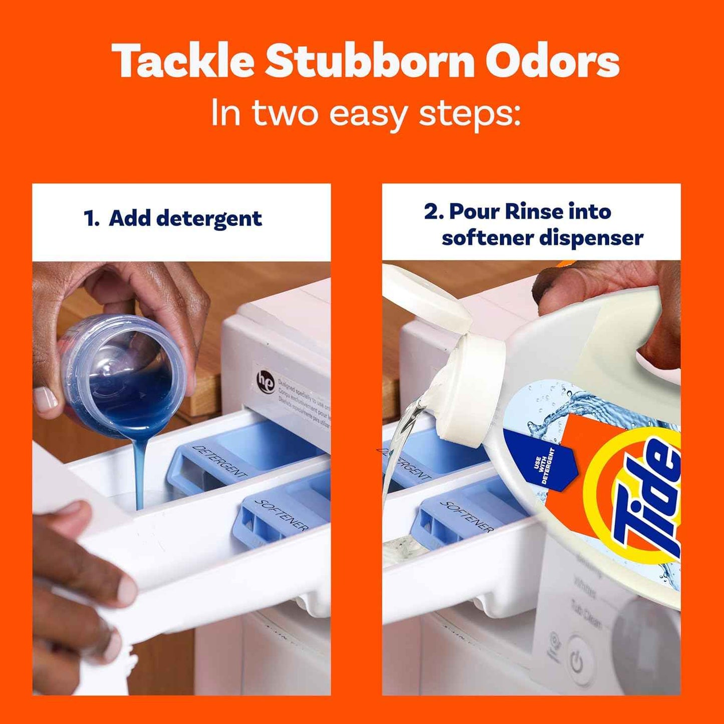 Tide Clean Boost Fabric Rinse, Removes Odors and Residues, Safe on All Fabrics, Free of Dyes and Heavy Perfumes, Original Scent