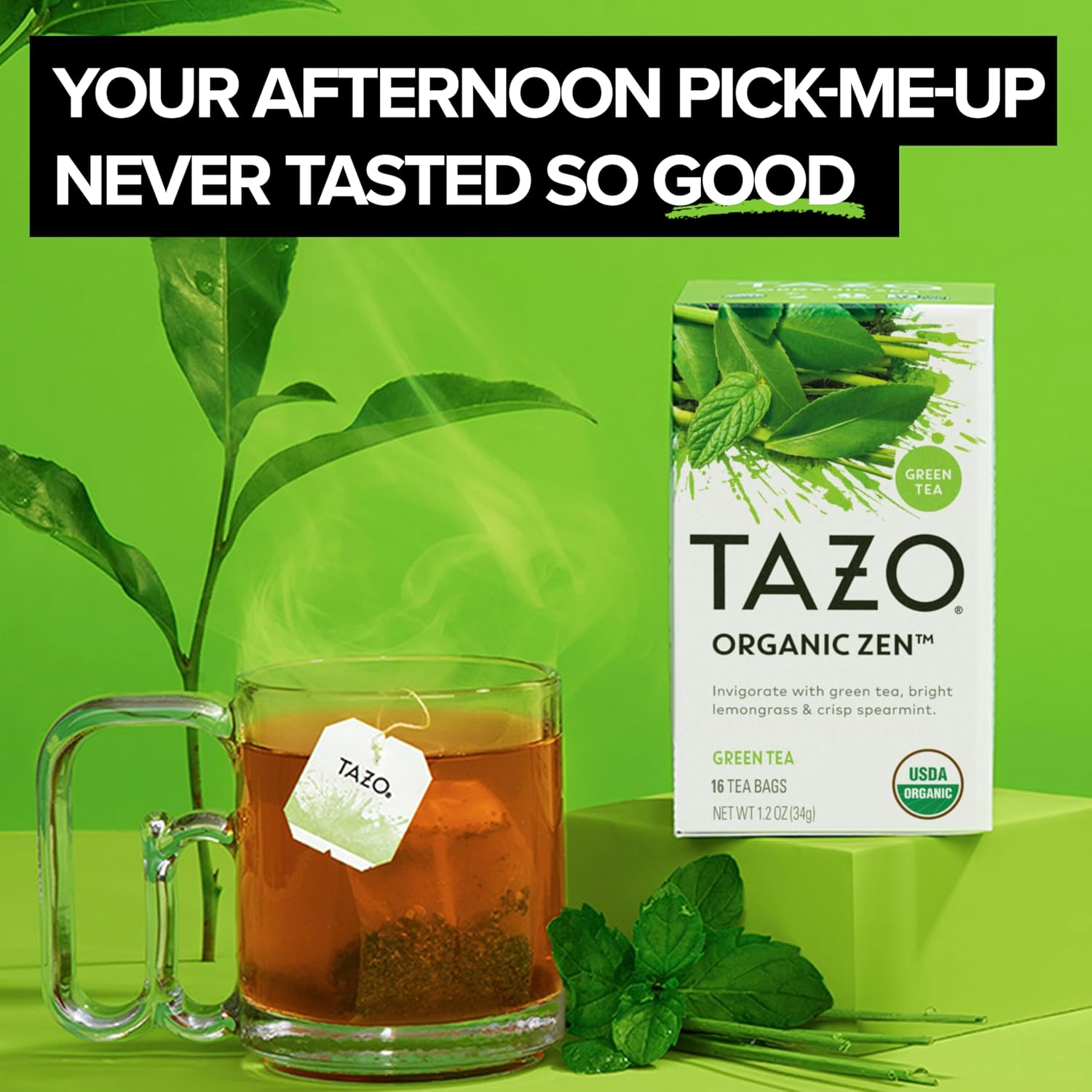 TAZO_Organic_Zen_Green_Tea,_Caffeinated_Tea_with_Refreshing_Lemongrass_&_Spearmint,_36_Total_Bags