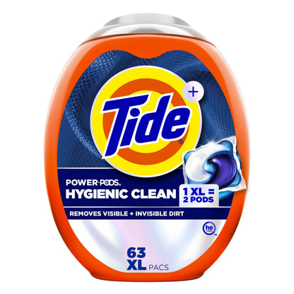 Tide Hygienic Clean Power PODS Laundry Detergent Pacs, Removes Visible and Invisible Dirt