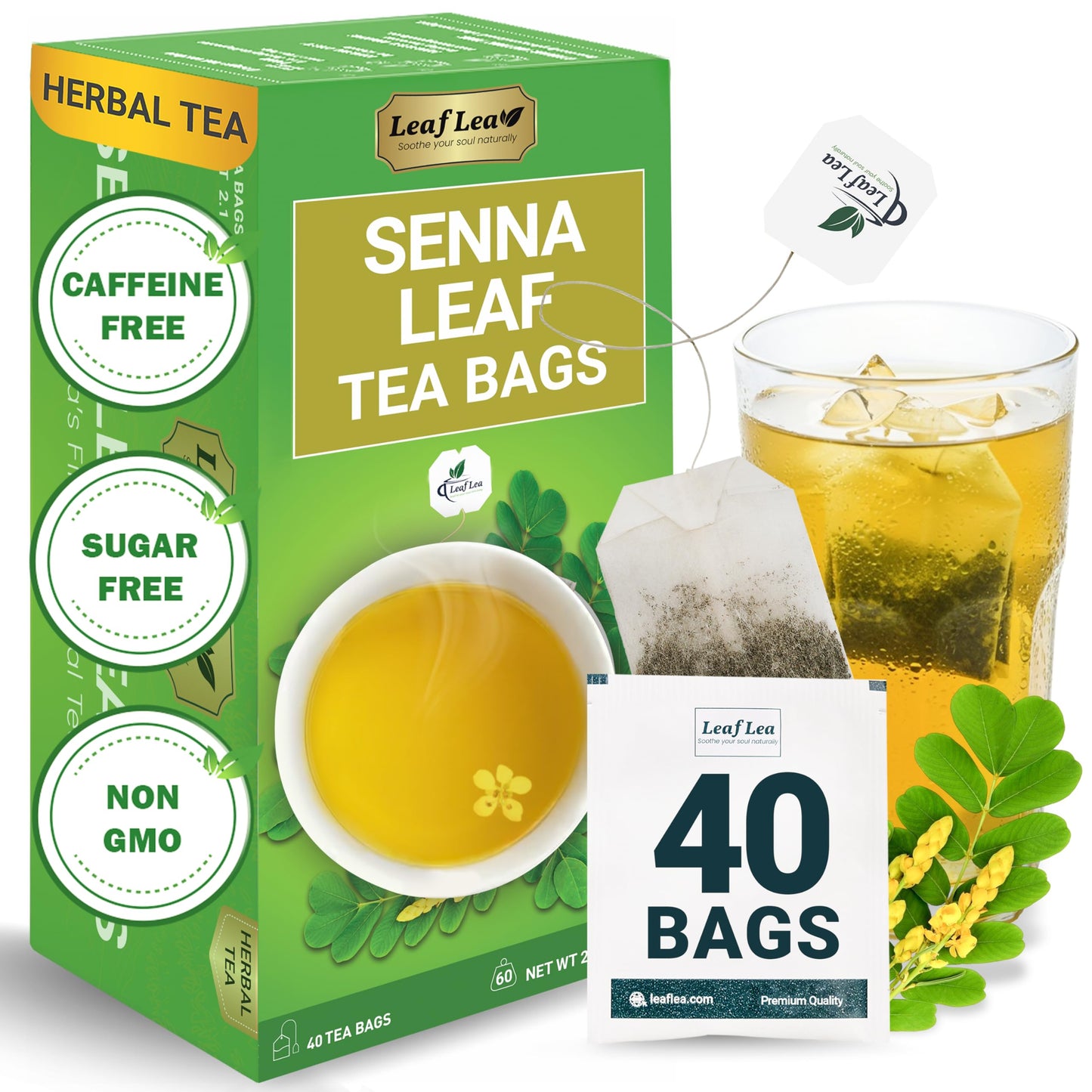 Senna Tea - 40 Tea Bags (Pack of 1)