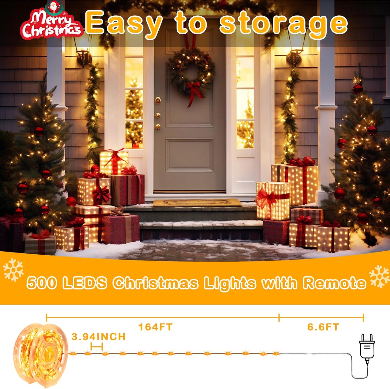 Decute_164FT_500LED_Christmas_Fairy_String_Lights_Dimmable_with_Remote_Control_Copper_Wire_Starry_Lights_with_UL_Cerficated_Decorative_for_Party_Wedding_Bedroom_Christmas_Tree_Warm_White