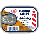 Beach Cliff Wild Caught Sardines, 3.75 oz Can - 13g Protein per Serving - Gluten Free, Keto Friendly - Great for Pasta & Seafood Recipes