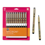 SAKURA Pigma Micron Fineliner Pens - Archival Black Ink Pens - Pens for Writing, Drawing, or Journaling - Assorted Point Sizes