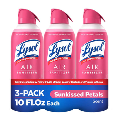 Lysol Air Sanitizer Spray with Bacterial Odor Eliminator for Home & Office, Sanitizing Air Spray, Air Freshener Alternative