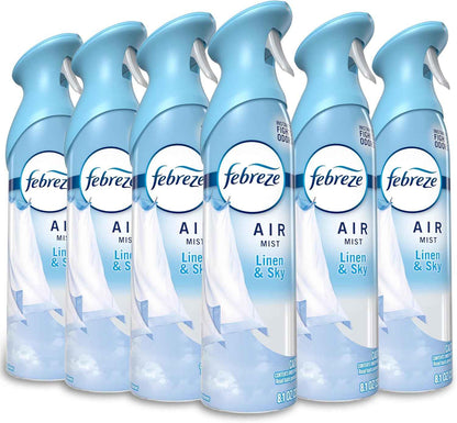 Febreze Air Mist, Air Freshener Spray, Odor Fighting Room Spray, Deodorizer for Home Bathroom Kitchen Office Apartment Dorm Room Classroom