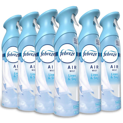 Febreze Air Mist, Air Freshener Spray, Odor Fighting Room Spray, Deodorizer for Home Bathroom Kitchen Office Apartment Dorm Room Classroom