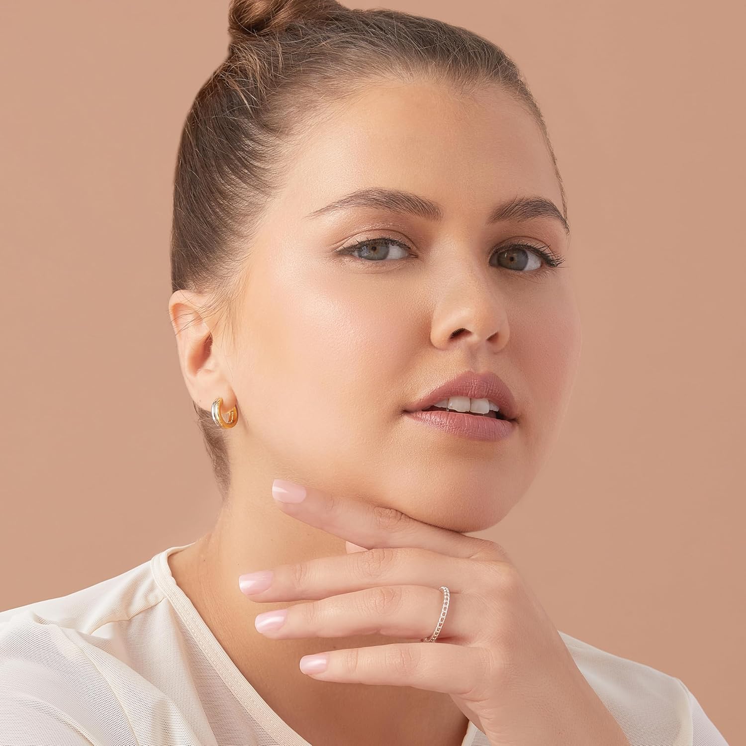 KISS_imPRESS_No_Glue_Mani_Press_On_Nails,_Bare_but_Better,_'Instinct',_Pink,_Short_Size,_Squoval_Shape,_Includes_30_Nails,_Prep_Pad,_Instructions_Sheet,_1_Manicure_Stick,_1_Mini_File