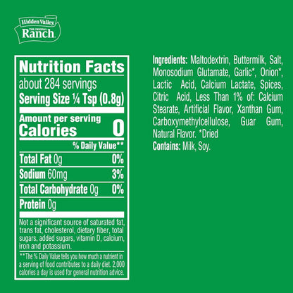 Hidden Valley Original Ranch Seasoning, Dressing and Dip Mix, 8 Ounces (Package May Vary)