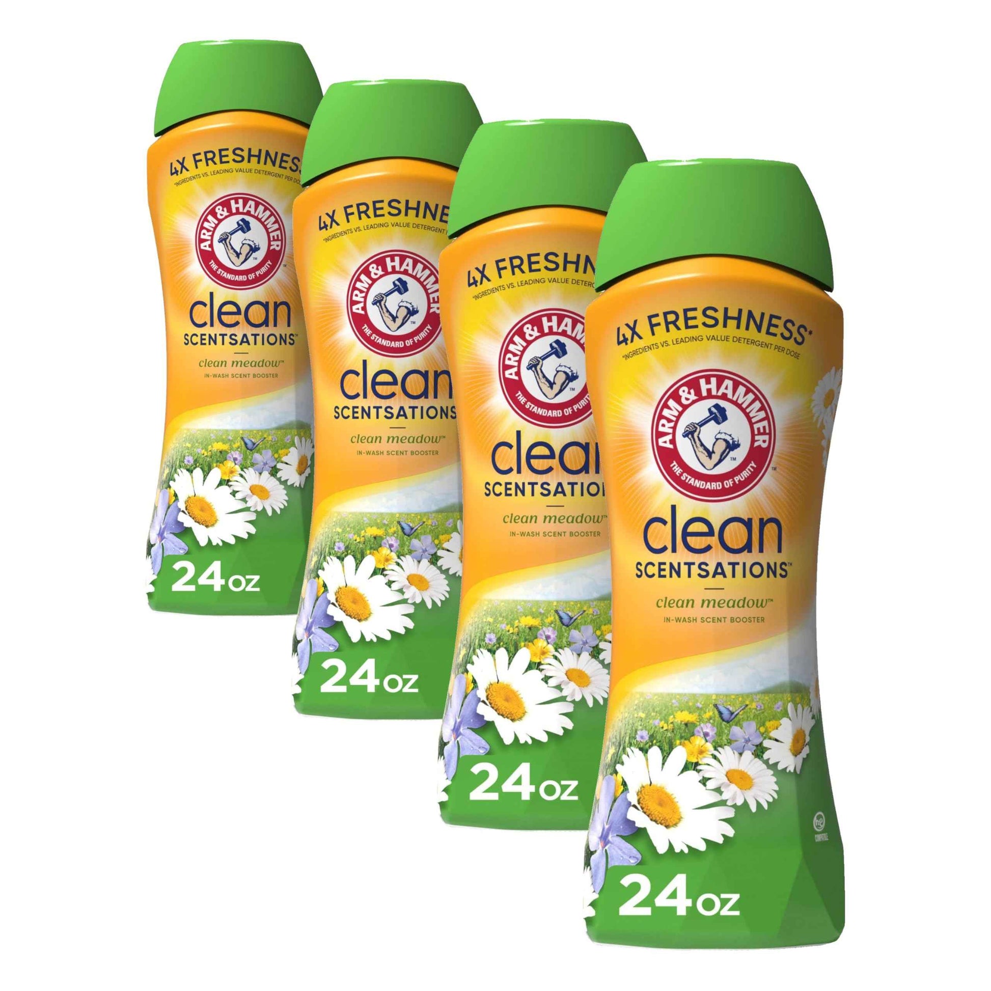 ARM & HAMMER Clean Scentsations In-Wash Scent Booster, Laundry Scent Booster Clean Meadow scent, 24 Oz