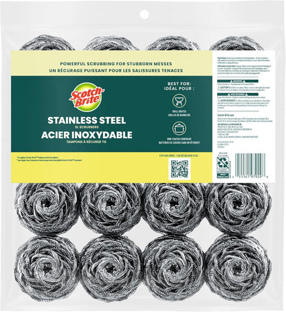 Scotch-Brite_Stainless_Steel_Scrubbers,_Scouring_Pads_for_Cleaning_Tough_Baked-On_Messes,_Metal_Scrubbers_for_Cleaning_Dishes,_16_Scrub_Pads