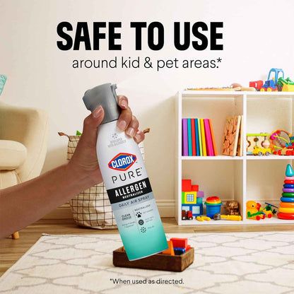 Clorox PURE Allergen Neutralizer Daily Air Spray, Clean Breeze, 8 Ounces