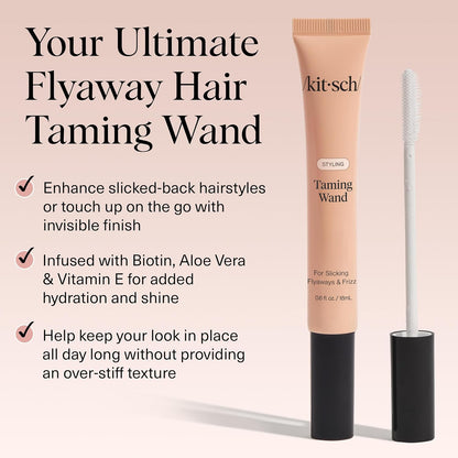 Kitsch_Fly_Away_Stick_for_Hair_-_Taming_Wand_with_Biotin,_Aloe_&_Vitamin_E_-_Clear_Serum-Like_Gel_Hair_Mascara_for_Baby_Hairs_-_Lightweight_&_Multi-Use_Hair_Stick_|_Ideal_Gifts_for_Women_-_18mL