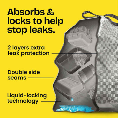 Glad ForceFlex MaxStrength LeakGuard Trash Bags, 13 Gal