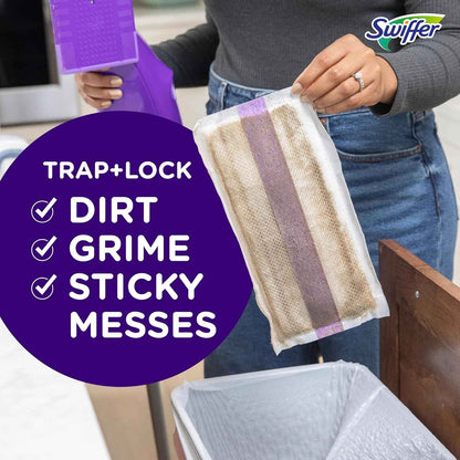 Swiffer WetJet Hardwood Floor Cleaner Spray Mop Pad Refill, Bathroom Cleaning Supplies, Hardwood Floor Cleaner, Multi Surface