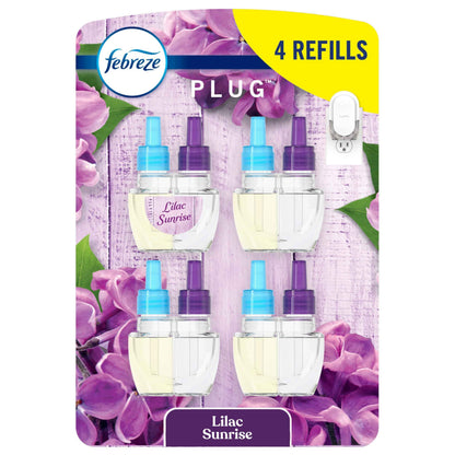 Febreze Plug In Air Freshener, Odor-Fighting Scented Oil Refill, Air Fresheners for Home and Bathroom and Kitchen, Long Lasting for Strong Odors