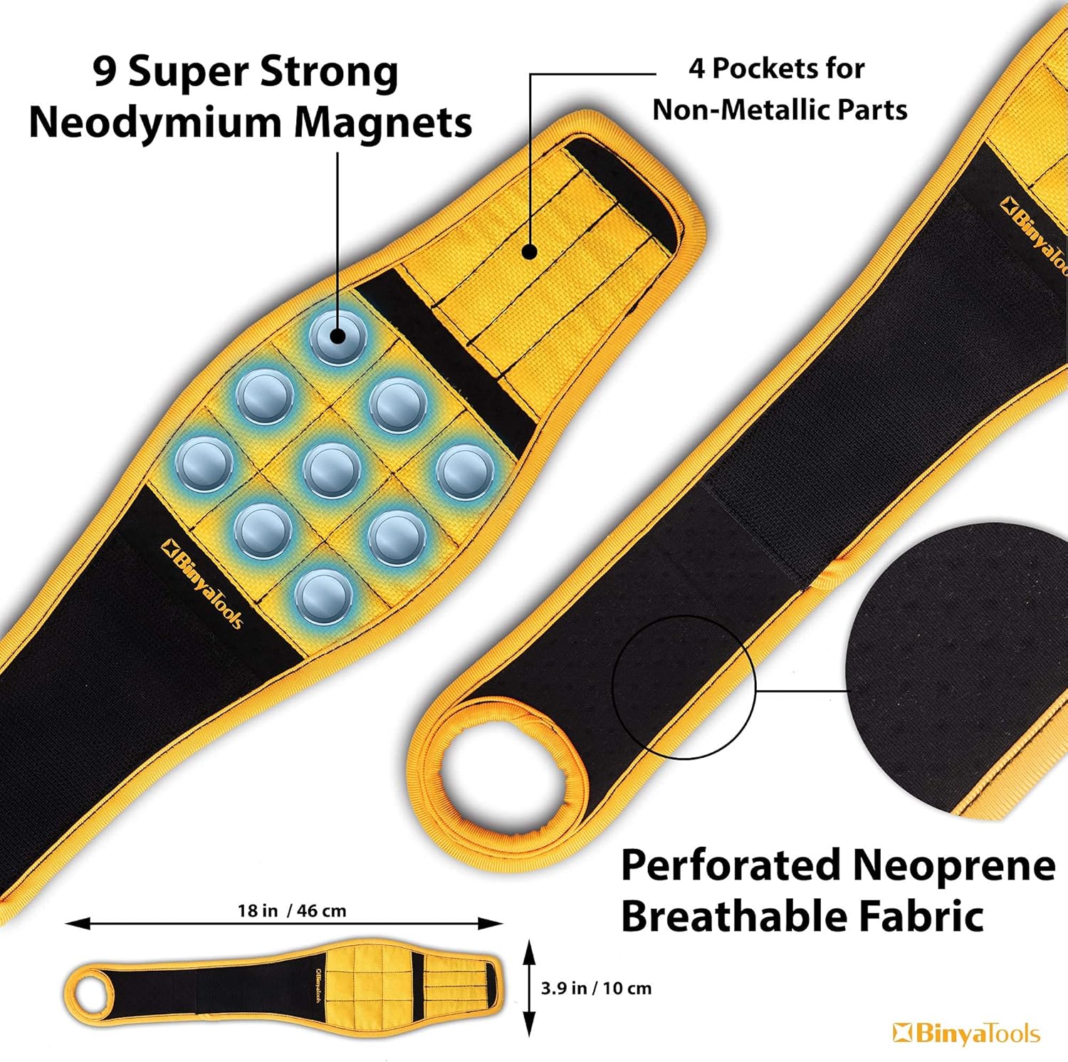 BINYATOOLS_Magnetic_Wristband_for_Tools_Magnet_Screw_Holder_Wrist_Support_Keeps_Screws_Nails,_Drill_Bits_Handy_Unique_Tool_Gadgets_Men’s_Gadgets_Dad_Gadgets_Perfect_Christmas_Gifts_Stocking_Stuffers