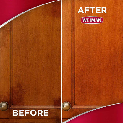 Weiman Cabinet and Wood Cleaner, Shine, Clean and Protect Spray - For Wood Cabinets, Furniture, Tables, Baseboards, Trim