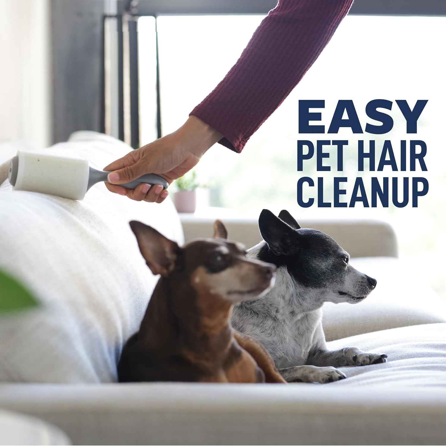 Scotch-Brite Everyday Clean Lint Roller, Lint Roller for Pet Hair, Clothing, Furniture and More, Lint Remover for Clothes, Pet Hair Removal