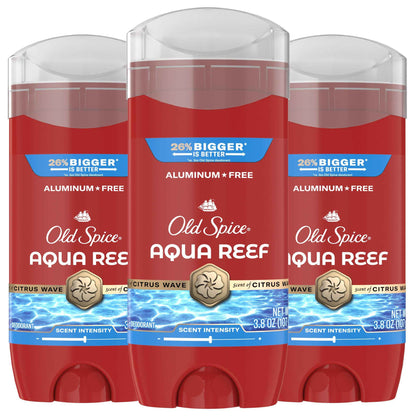 Old Spice Aluminum Free Deodorant for Men, 24/7 Protection to Eliminate Odors, 24/7 Freshness & Lasting Scent
