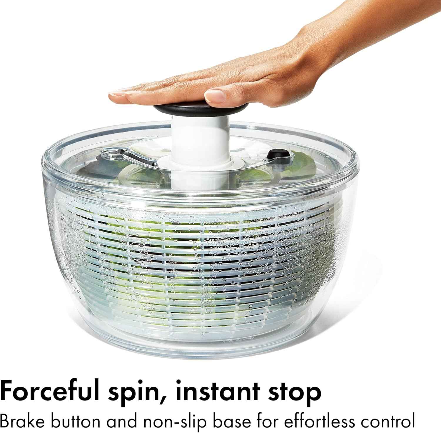 OXO Good Grips Salad Spinner | Lettuce Spinner | Fruit Washer | Fruit Washing Bowl with Strainer | Vegetable Cleaner | Salad Cleaner | Lettuce Washer