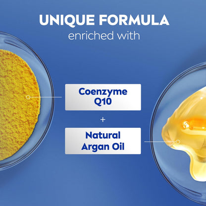 NIVEA_Skin_Firming_Melanin_Beauty_&_Hydration_Body_Lotion_with_Q10_and_Argan_Oil,_Firmer_Skin_in_as_Little_As_Seven_Days,_16.9_Fl_Oz_Pump_Bottle