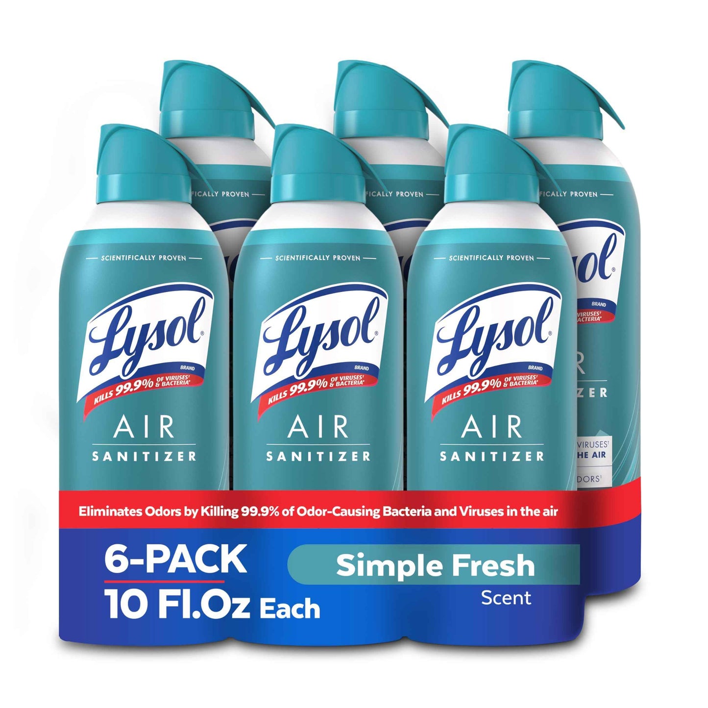 Lysol Air Sanitizer Spray with Bacterial Odor Eliminator for Home & Office, Sanitizing Air Spray, Air Freshener Alternative