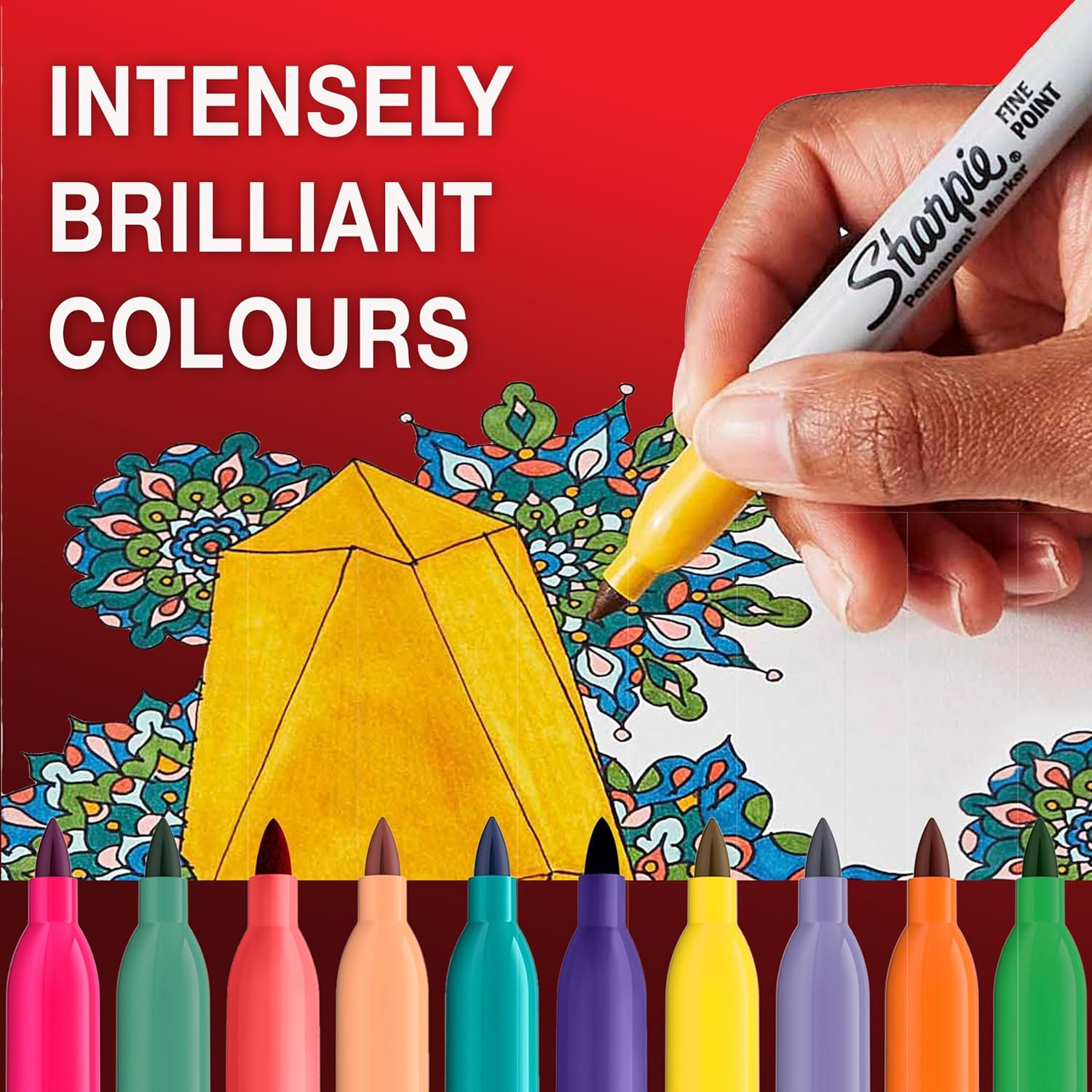 Sharpie_Permanent_Markers_|_Fine_Point_for_Bold_Details_|_BlackBlueRed_and_Green_Ink_Colours_|_4_Marker_Pens