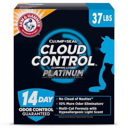 ARM & HAMMER Clump & Seal, Easy Clean Technology with No Scrubbing, 14-Day Odor Control