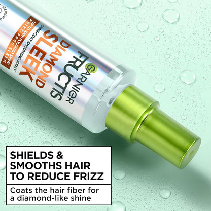 Garnier_Fructis_Diamond_Sleek_Hair_Shine_Spray,_Frizz_Control_and_Heat_Protectant_for_Frizzy,_Dry_Hair,_Formulated_with_Vegan_Keratin_Smoothing_Complex_and_Argan_Oil,_4.6_Fl_Oz