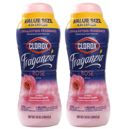 Clorox Fraganzia Laundry Scent Booster Crystals, In-Wash Fragrance Beads for Fresh-Smelling Clothes & Linens, Safe for All Fabrics & Colors, Easy-Pour Bottle