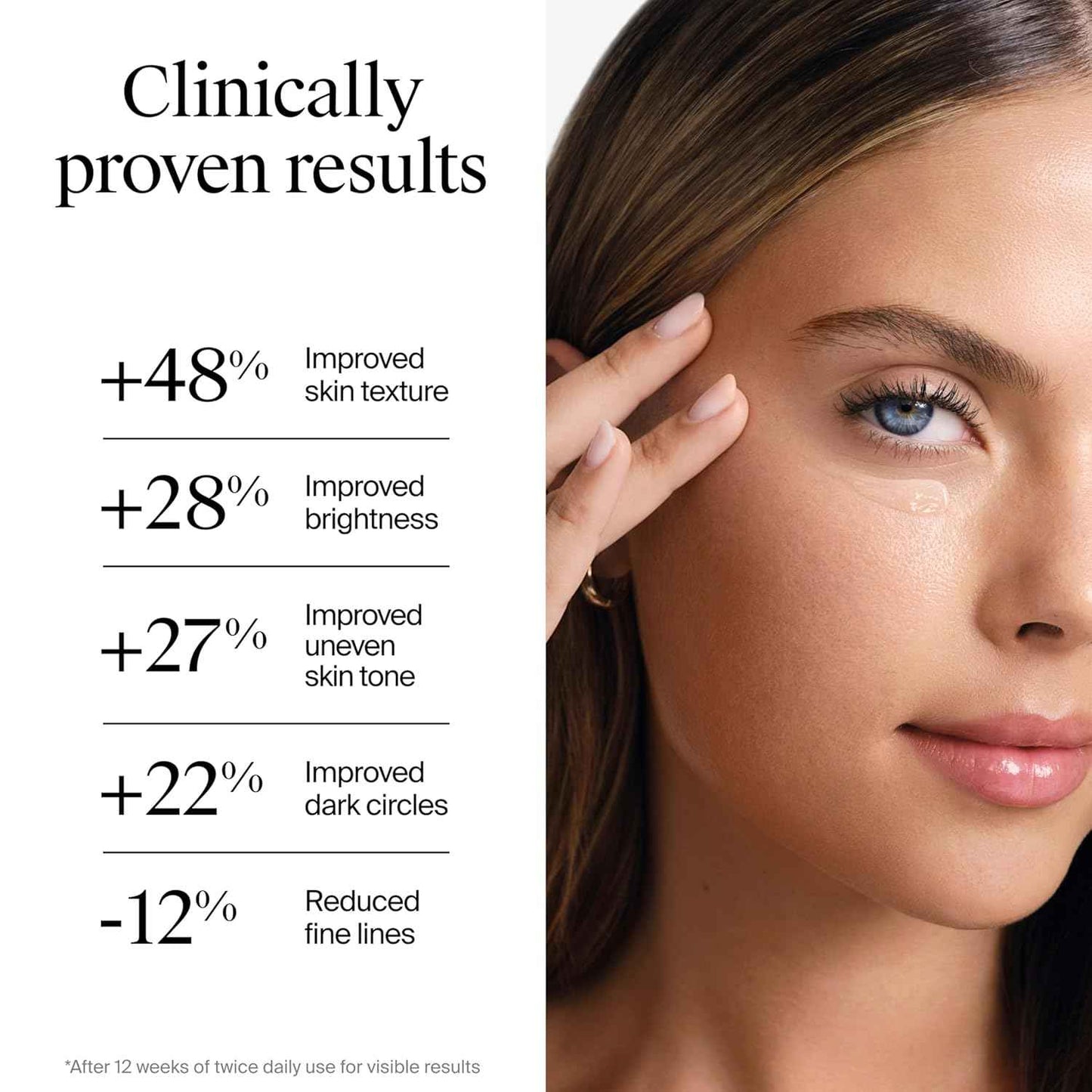 Neutrogena Collagen Bank Reviving Eye Cream, Under Eye Cream, Helps Preserve Collagen, Visibly Improves Dark Circles, Puffiness, Fine Lines, Texture, Fragrance Free, with Peptides 0.5 oz