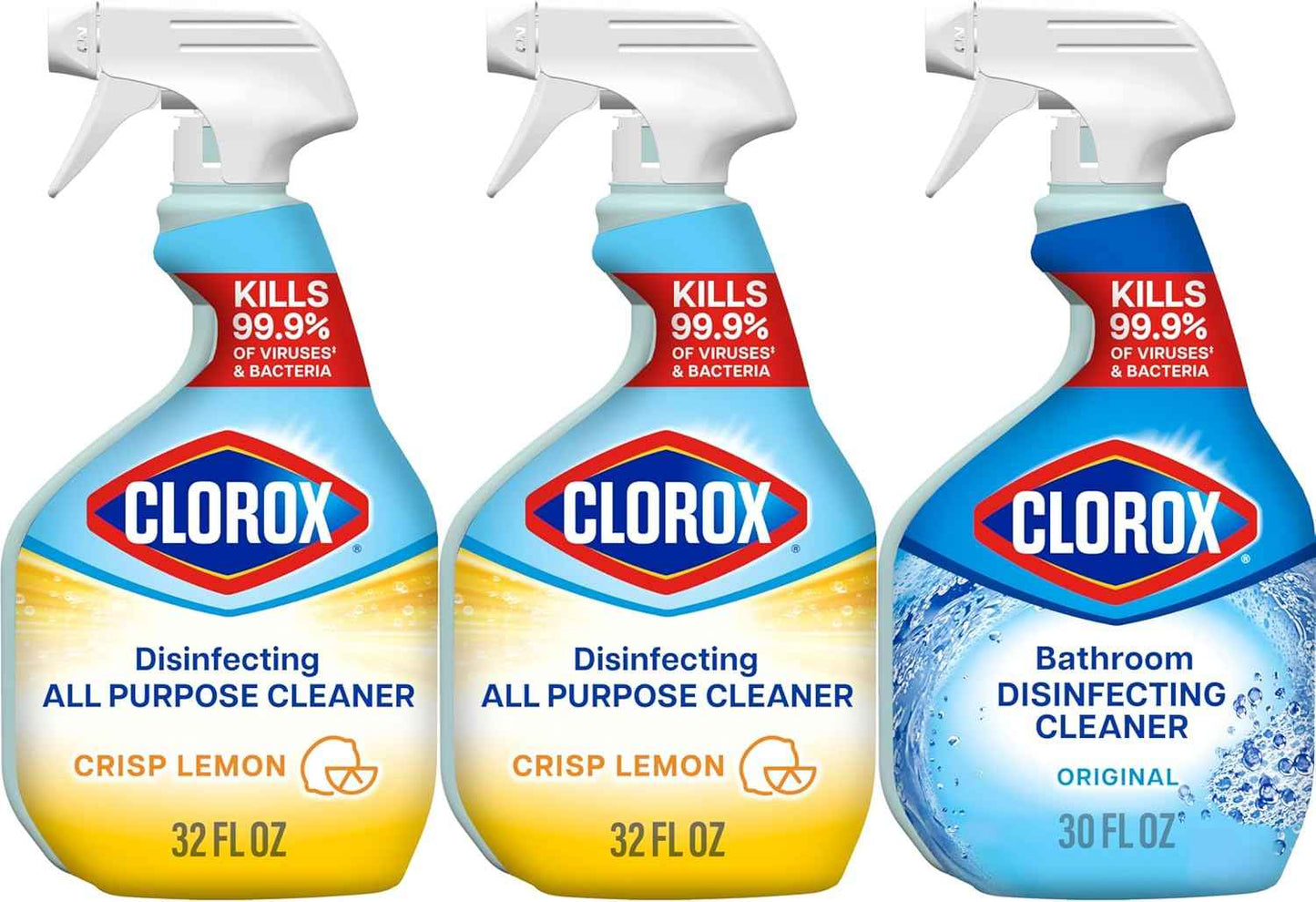 Clorox Disinfecting All-Purpose Cleaner and Bathroom Cleaner, Household Essentials