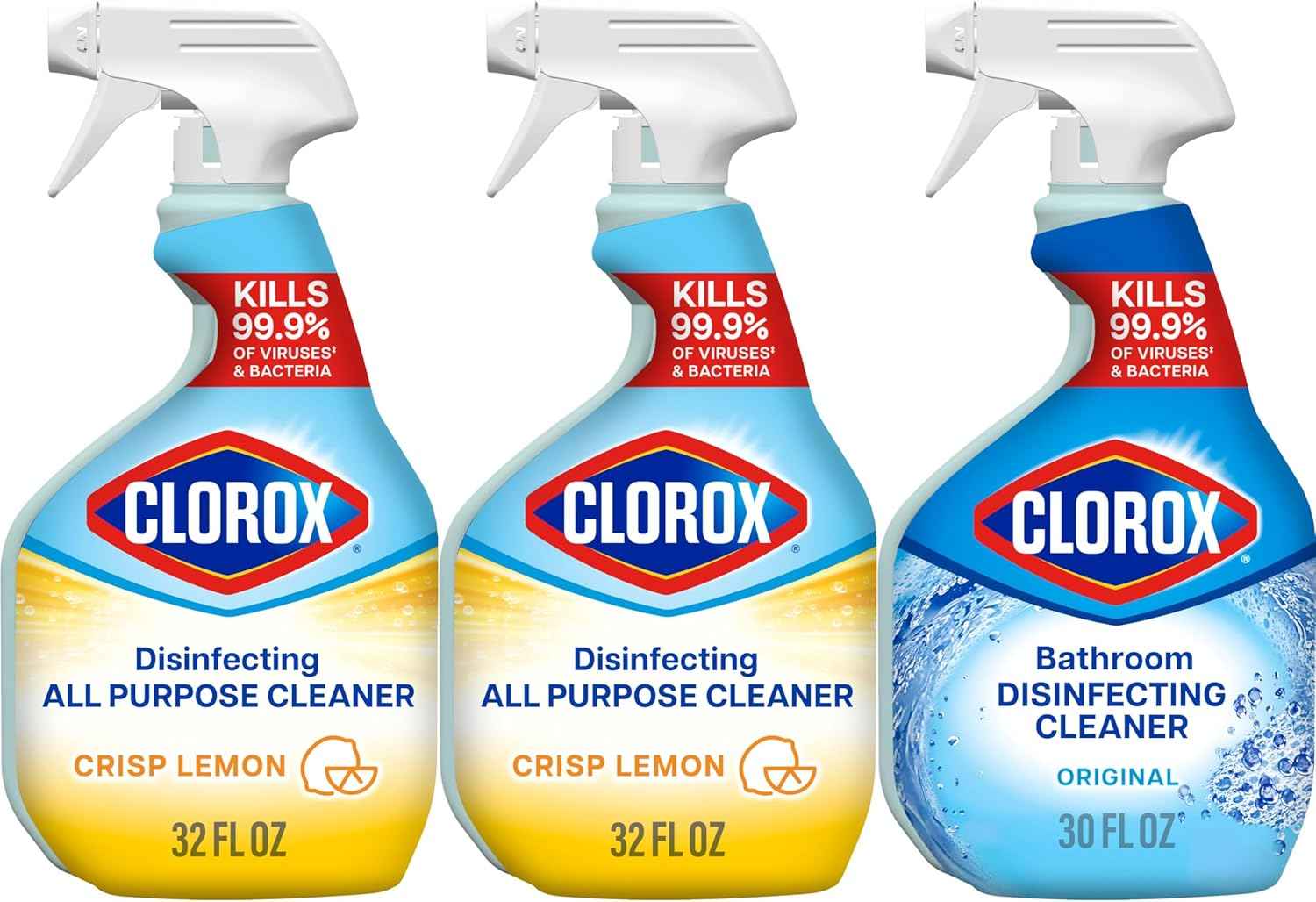 Clorox Disinfecting All-Purpose Cleaner and Bathroom Cleaner, Household Essentials