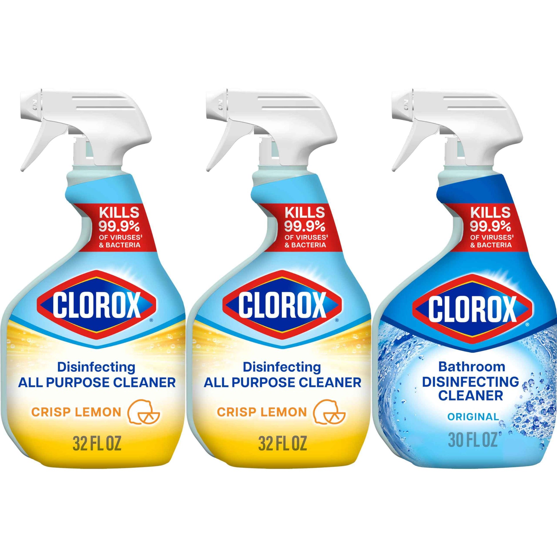 Clorox Disinfecting All-Purpose Cleaner and Bathroom Cleaner, Household Essentials