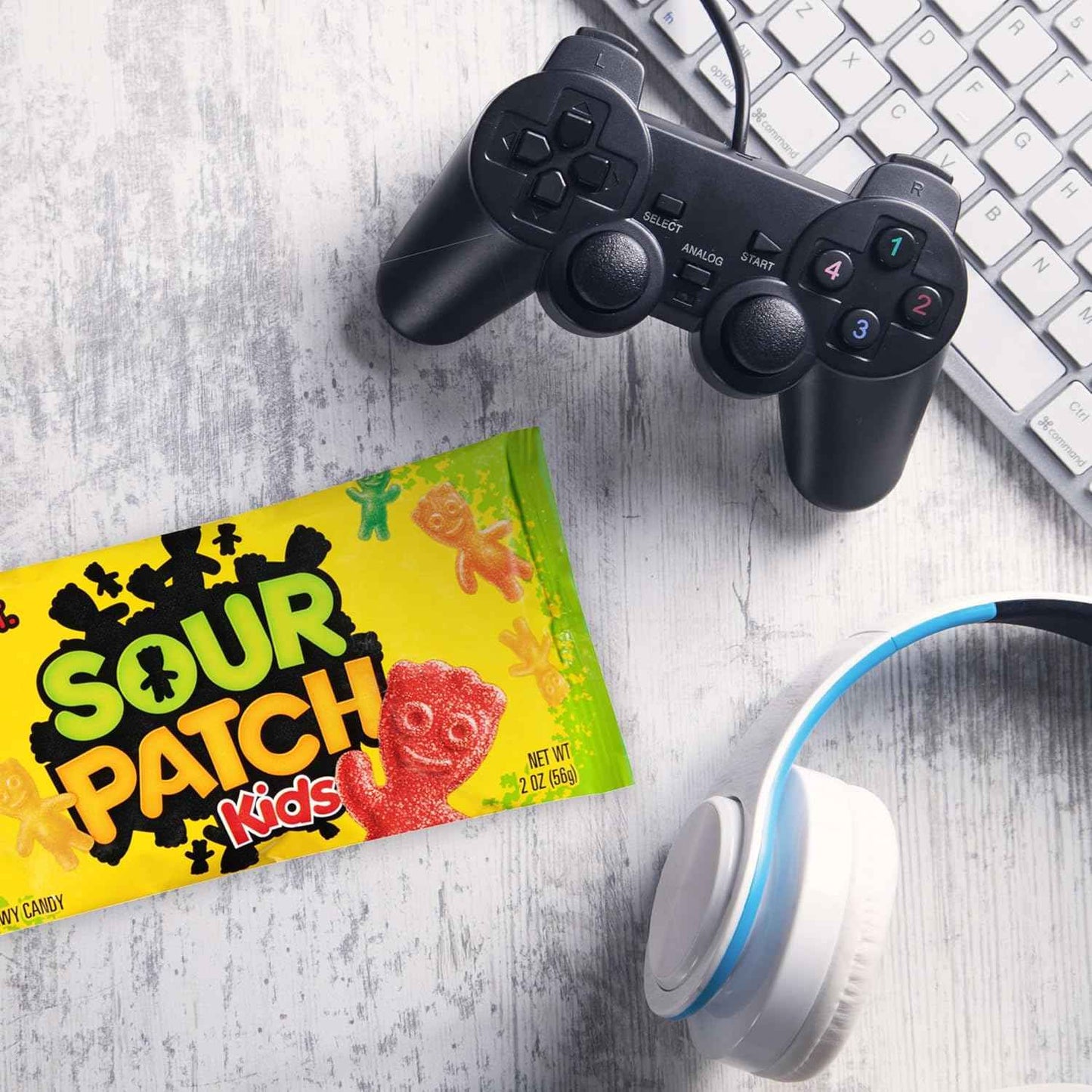 SOUR PATCH KIDS and SWEDISH FISH Mini Soft & Chewy Candy Variety Pack, Bulk Candy, 18-2 oz Bags