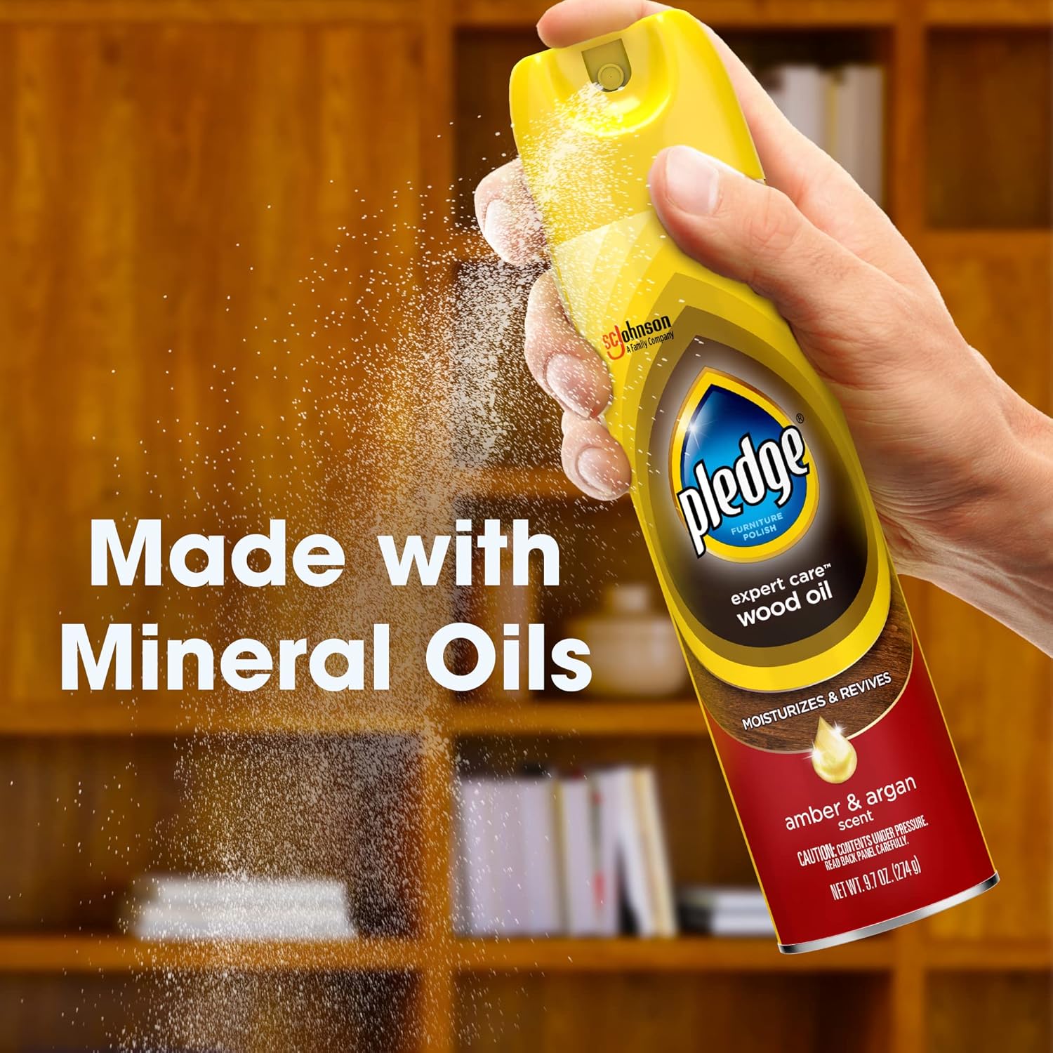 Pledge_Moisturizing_Wood_Oil,_Furniture_Reviving_and_Protecting_Conditioner_and_Dusting_Spray,_Revitalizes_Wood,_Sealed_Leather_and_Laminate,_Made_with_Mineral_Oils_-_Amber_&_Argan_Scent,_9.7oz
