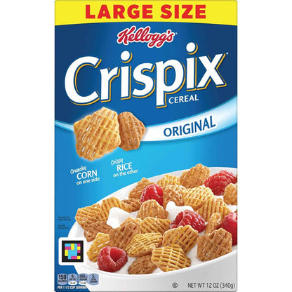 Kellogg's Crispix Breakfast Cereal, Kids Cereal, Family Breakfast, Original, 12oz Box (1 Box)